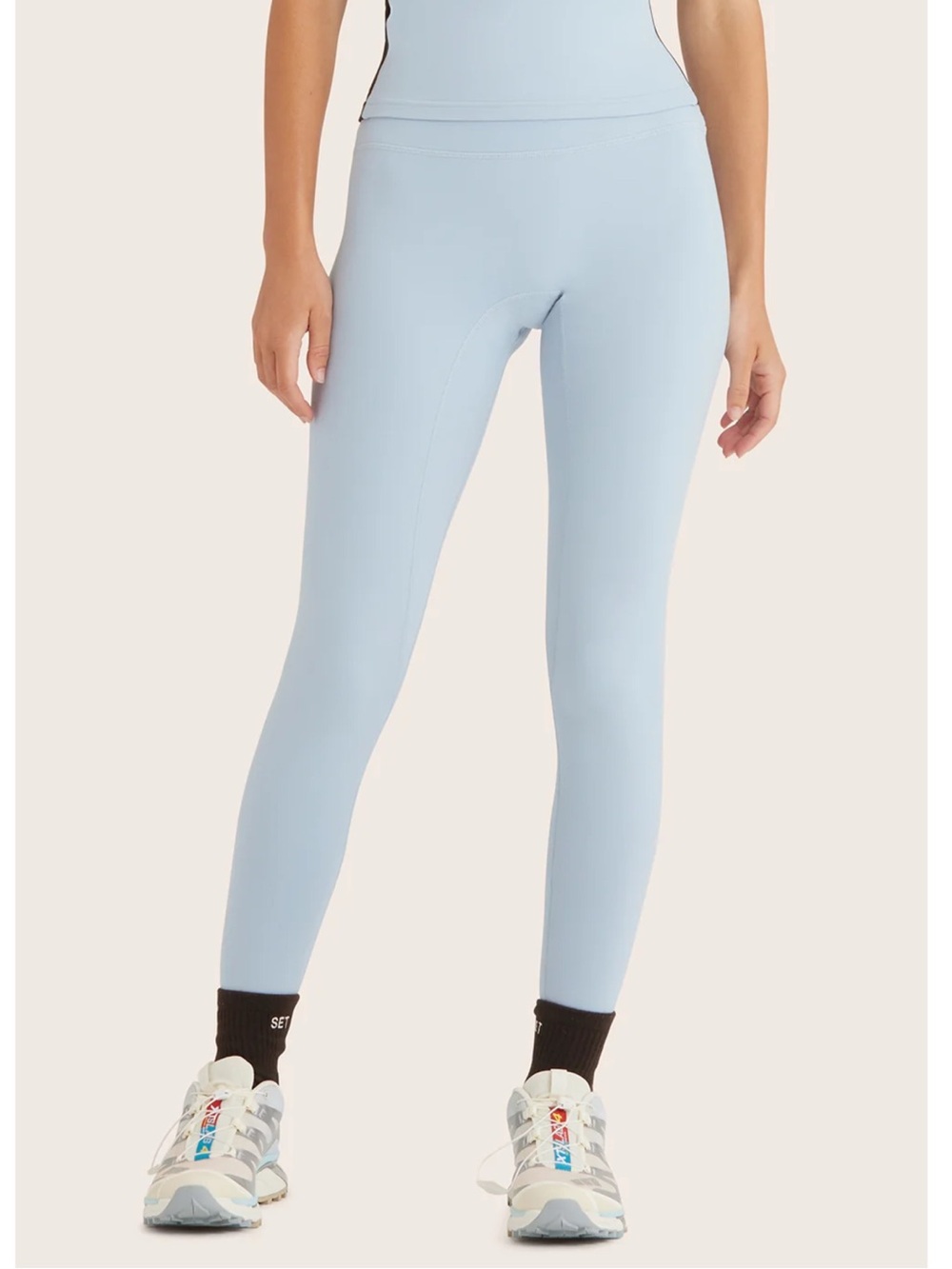 SET ACTIVE Formcloud Cloud High Rise Leggings Light Blue